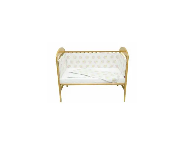 Kidsdecor - Set protectii patut Pink Bear's Dream , , din bumbac - 60x120 cm