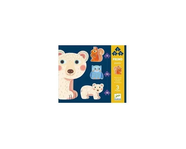 Djeco - Set puzzle-uri evolutive animale