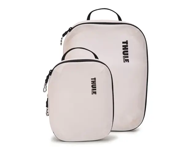 Set saculeti de depozitare, Thule, Compression Packing Cube mic si mediu, alb
