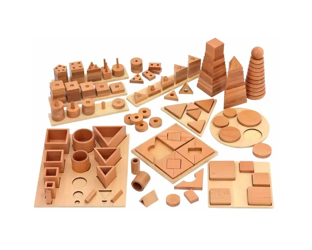 Set sortare Puzzle 12 tipuri din lemn fag