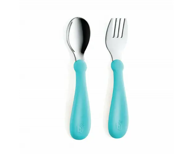 Set tacamuri, BabyJem, Din inox, Fara BPA, 12 luni +, Albastru