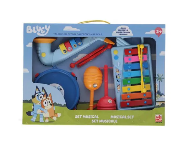 Set Xilofon, Tamburina, Saxofon si Maracas Bluey