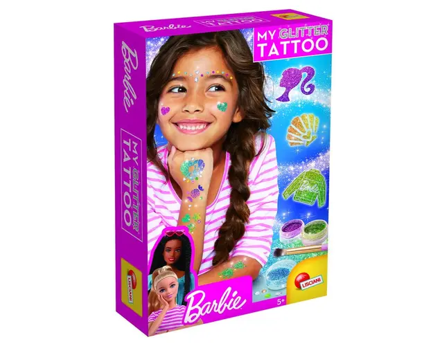 Setul meu de tatuaje cu sclipici - Barbie