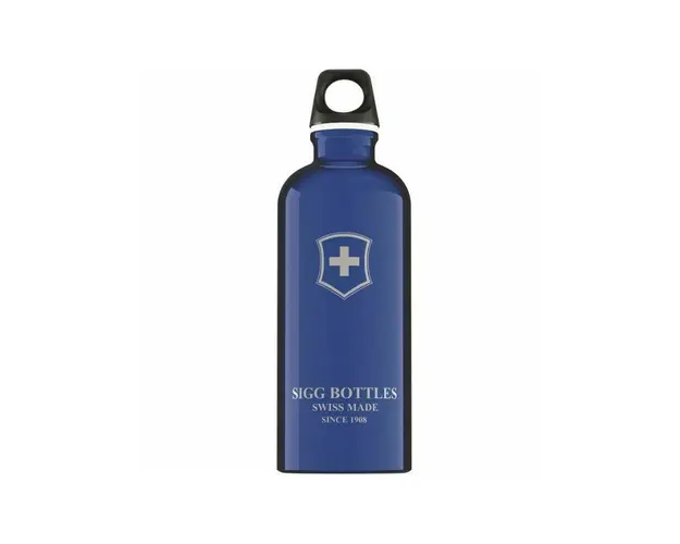 Sigg - Bidon Swiss Emblem 600 ml din Aluminiu, Albastru