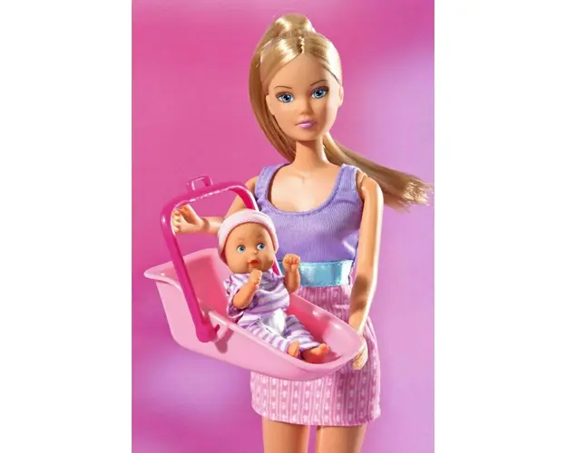 Simba - Papusa Steffi Love Baby sitter, Multicolor