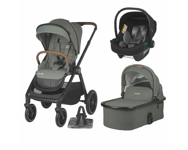 Sistem modular 3in1 Coccolle Aspen Moss green + Scoica auto Coccolle Knox Anthracite