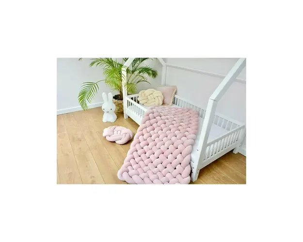 Sparrow - Saltea impletita 140x70, powder pink