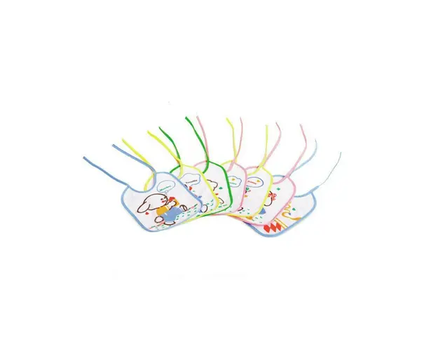 Baveta cu snur, bumbac/pvc 7/set Sunny Baby