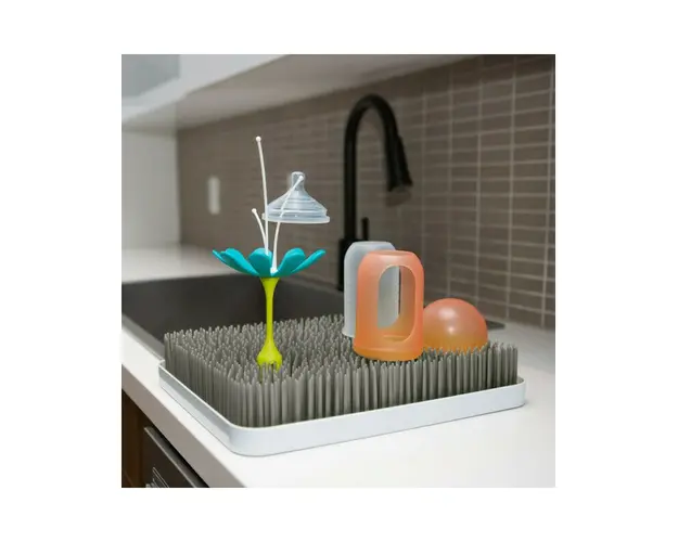 Boon - Suport pentru uscat accesorii bebelus, LAWN gri, de la