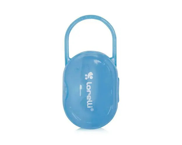 Cutie, Lorelli, Cu maner, Pentru 2 suzete sau tetine, Blue