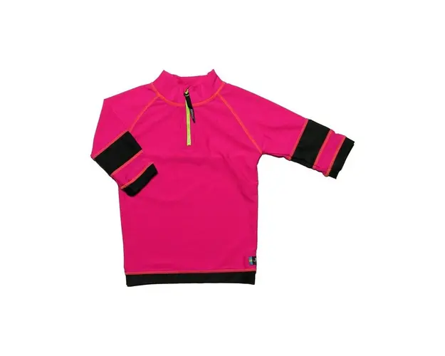 Swimpy - Tricou de baie pink black marime 122- 128 protectie UV