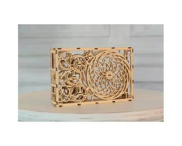 Wooden City - Puzzle 3D Tablou iluzie optica , Puzzle Copii , Kinetic Picture, piese 185