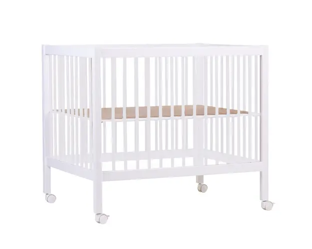 Tarc Childhome 97 cu roti 75x95 cm MDF Alb