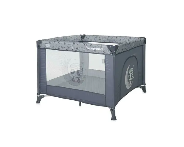 Tarc de joaca, Playground, 100x100 cm, Cool Grey Pandas