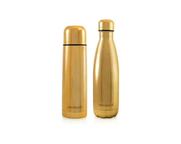 Termos lichide myBaby@me 500 ml Gold (set de 2 termosuri) Miniland