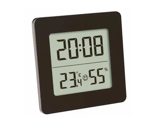 Termometru, Tfa, Cu Hidrometru, Digital, Pentru camera, Cu ceas si alarma, Negru