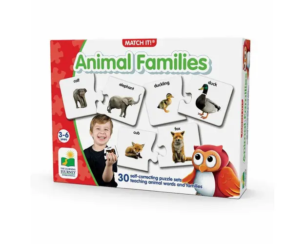 THE LEARNING JOURNEY - PUZZLE POTRIVESTE FAMILIA DE ANIMALE