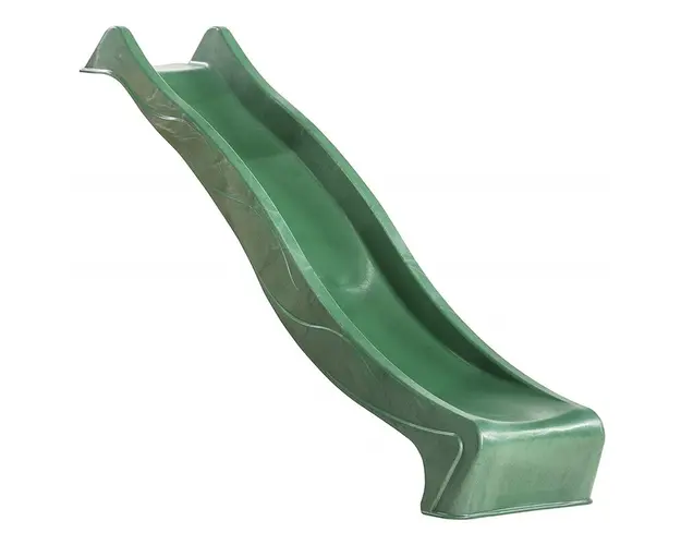 Tobogan copii, Kbt, HDPE Rex, lungime rampa 120 cm, Verde