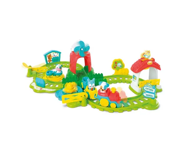 Baby Clementoni - Tren Interactiv Cu Animalute De La Ferma