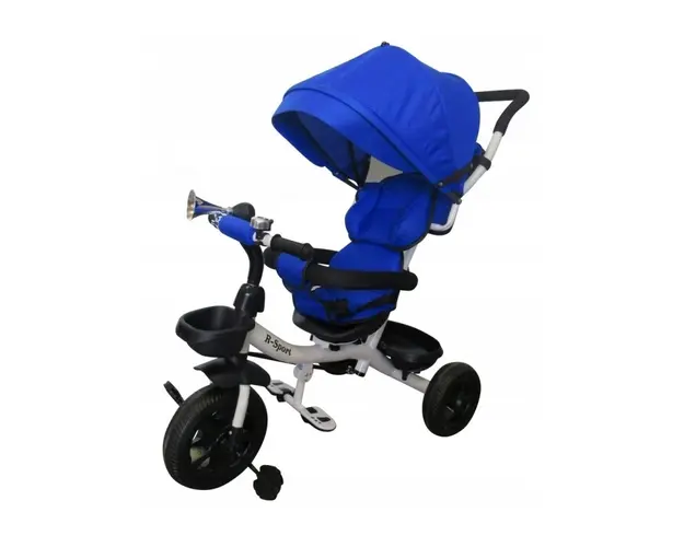 Tricicleta cu pedale 3 in 1 R-Sport T4 - Albastru