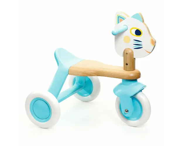 Tricicleta lemn fara pedale Djeco