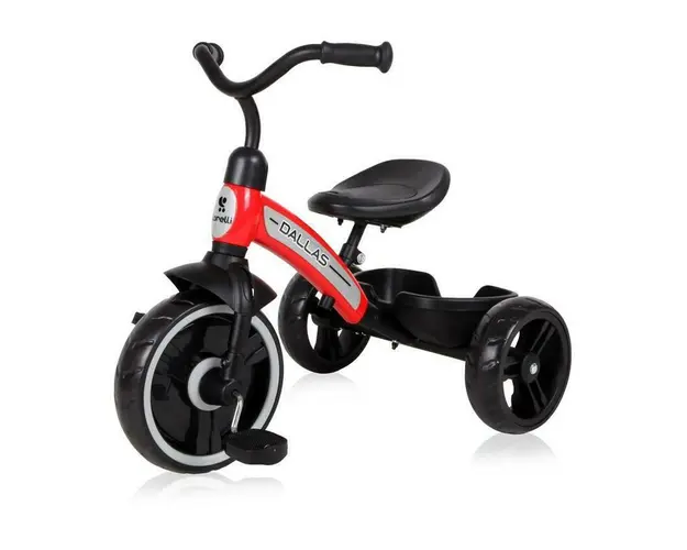 Tricicleta copii, Lorelli, Mecanism de pedalare libera Dallas, Rosu