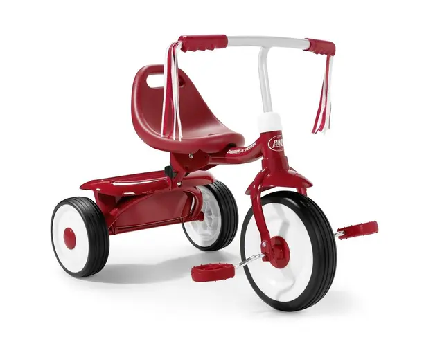 Tricicleta copii, Radio Flyer, Fold 2 Go Pliabila, Scaun reglabil, Rosu