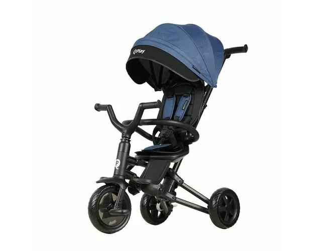 Qplay - Tricicleta ultrapliabila Nova Niello Albastru