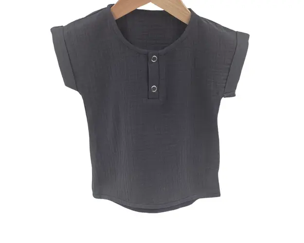 Tricou cu capse de vara pentru copii, din muselina, Urban Fairy, 2-3 ani