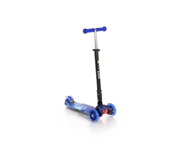 Lorelli Junior - Trotineta Rapid Cu roti luminoase Cosmos, Albastru