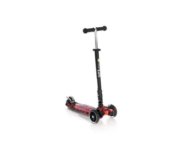 Lorelli Junior - Trotineta Rapid Cu roti luminoase Fire, Rosu