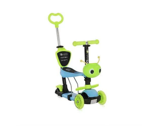 Trotineta pentru copii Smart Plus, Blue & Green
