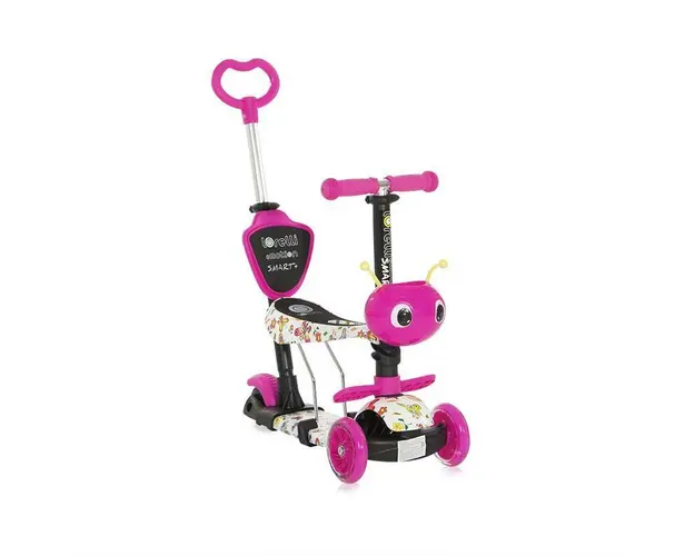 Trotineta pentru copii Smart Plus, Pink Butterfly
