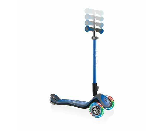 Trotineta pliabila Globber Elite Deluxe Lights Albastru