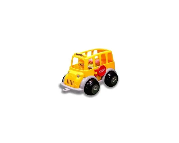 VikingToys - Autobuz scolar cu sofer si 2 elevi, Midi