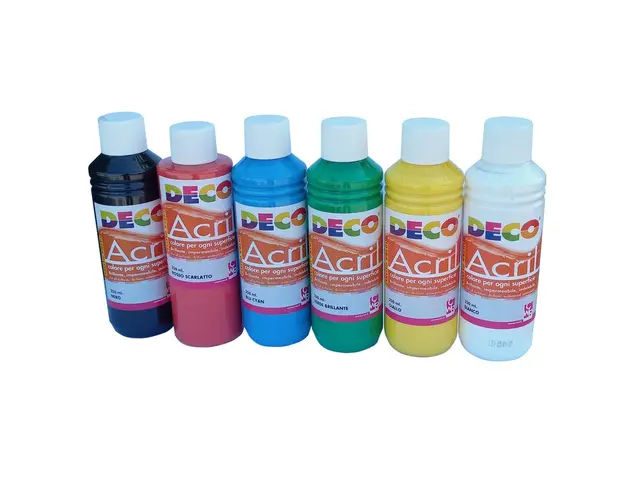 Vopsea acrilica, set de 6 culori de 250 ml