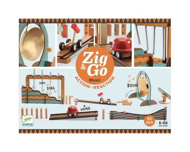 Djeco - Zig and Go . set de constructie trasee. Muzica
