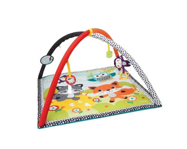 Saltea pliabila de activitati pentru bebelusi, B Kids, animalute