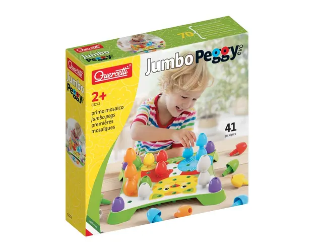Joc creativ cu mozaic, Quercetti, Jumbo Peggy Evo