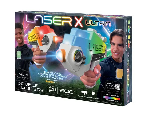 Set Double Blasters Revolution, Laser X Ultra, 90 metri