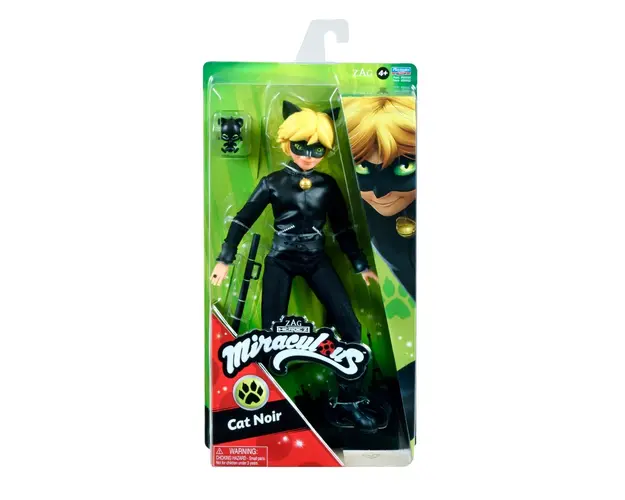 Papusa Miraculous, Zag Heroez, Cat Noir, 30 cm