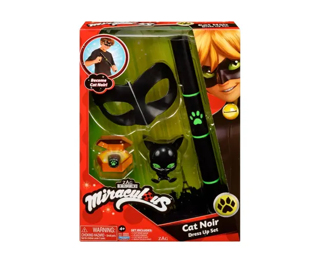 Set masca si accesorii Miraculous, Cat Noir