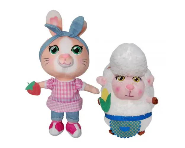 Set 2 jucarii de plus, Play by Play, Summer 20 cm si Betty 17 cm, Summer and Todd