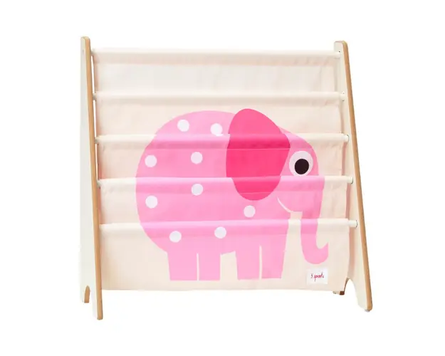 Raft organizator de carti pentru copii, 3 Sprouts, Elefant