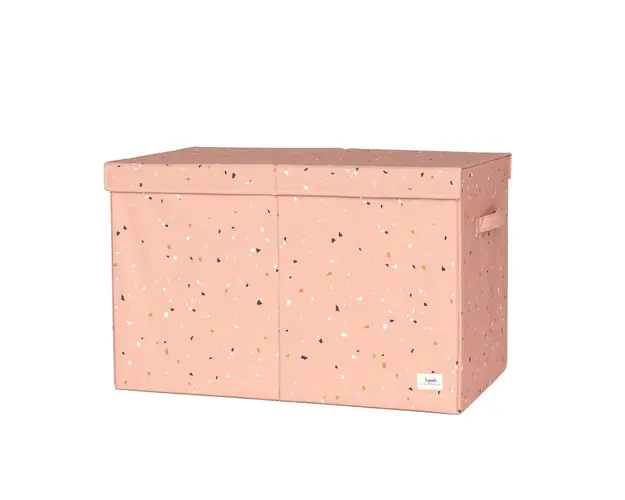 Cufar pliabil pentru camera copiilor, 3 Sprouts, material reciclat, Terrazzo Roz