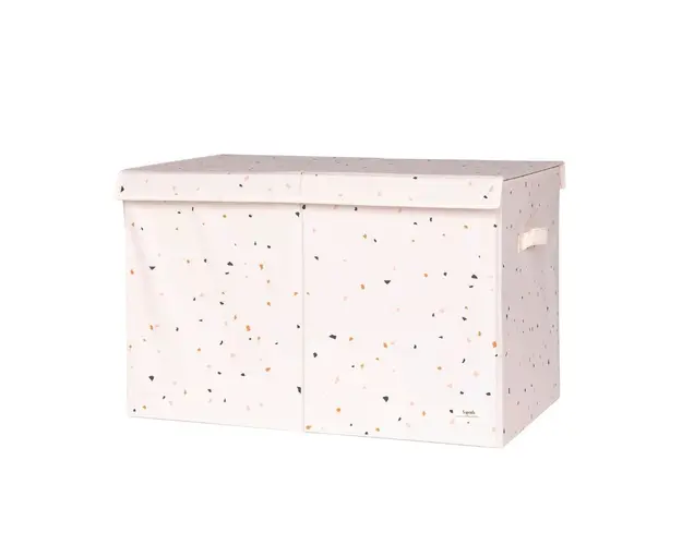 Cufar pliabil pentru camera copiilor, 3 Sprouts, material reciclat, Terrazzo Crem