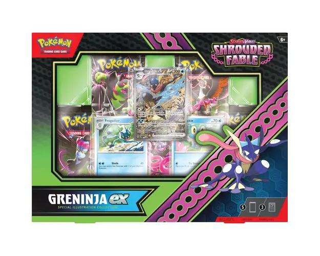 Set carti de joc, Pokemon TCG, Shrouded Fable Kindra Or Greninja, SV6.5