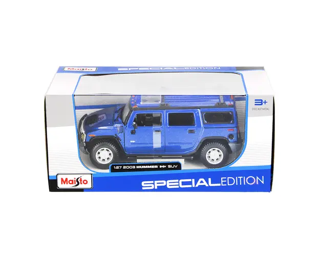 Masinuta Maisto Hummer H2, albastru, 1:27