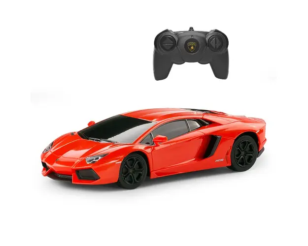 Masinuta cu telecomanda Rastar Lamborghini Aventador LP700 RC, Portocaliu, 1:24