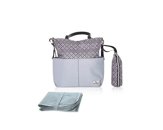 Geanta pentru accesoriile bebelusului, Lorelli, Laura, compartimentata, Grey
